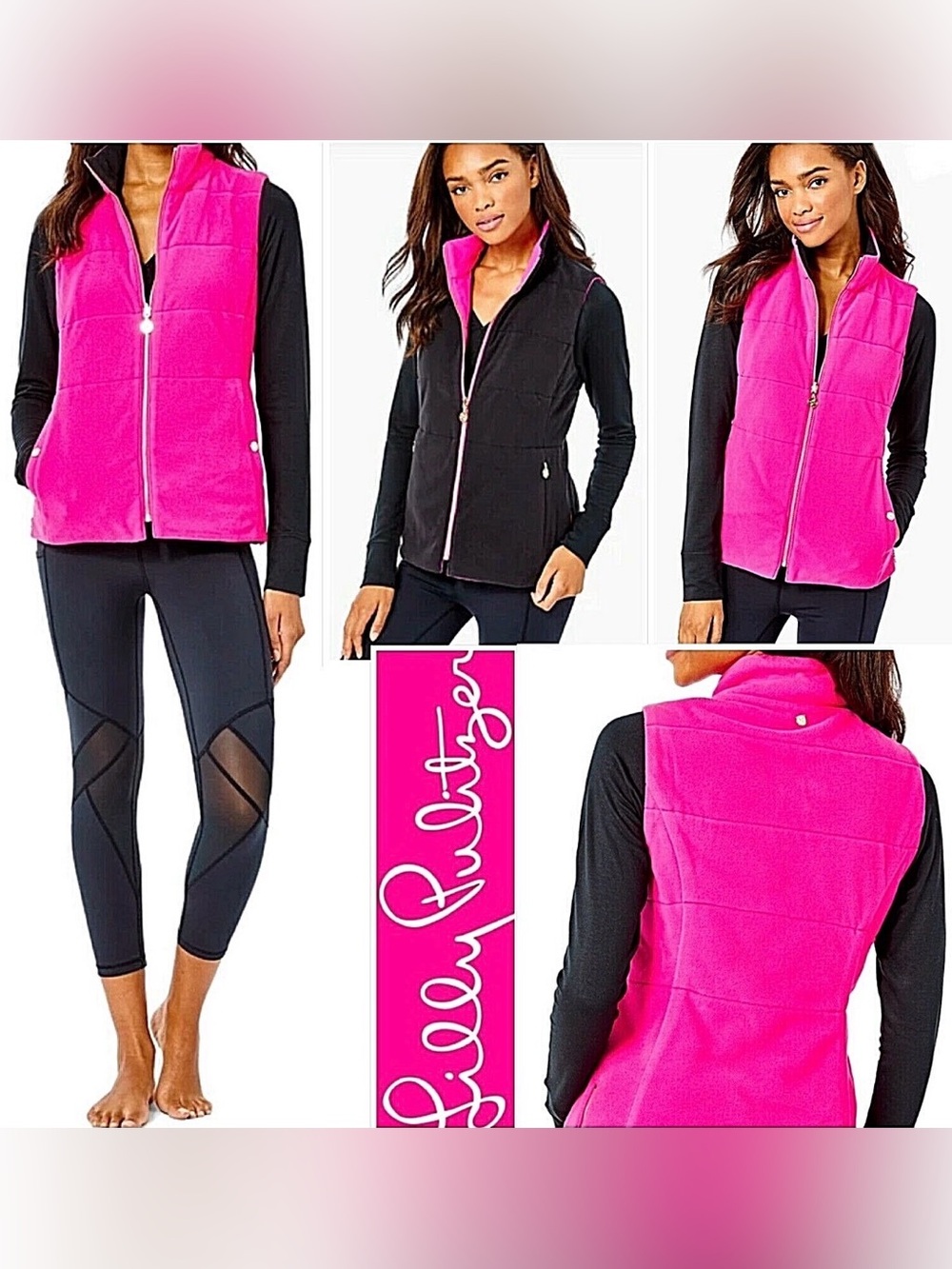Lilly Pulitzer Brooklee Reversible Fleece Vest